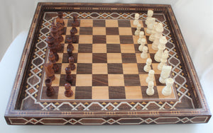 Selam Syrian Mosaic Chess Tray