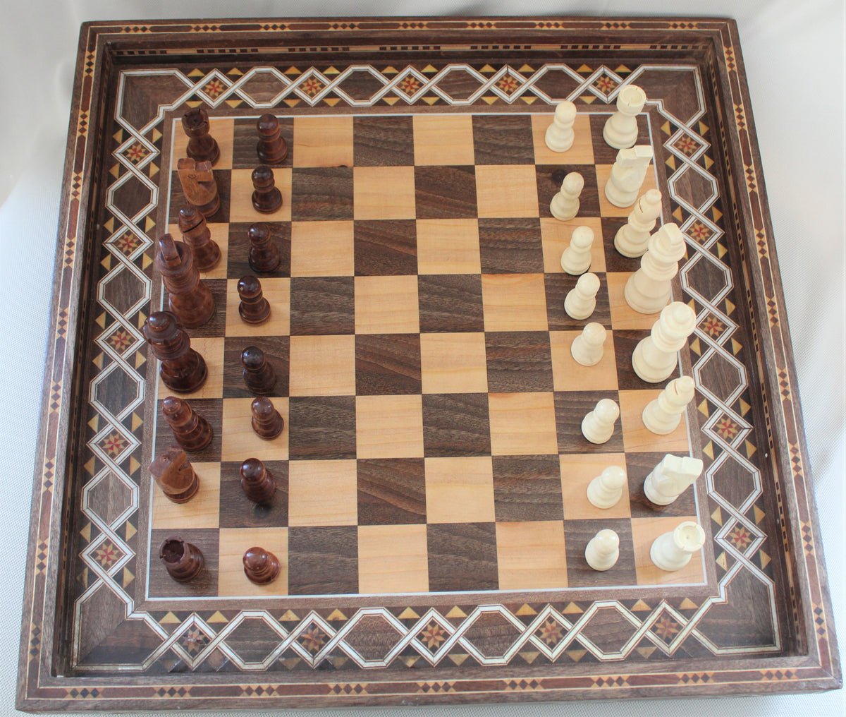 Selam Syrian Mosaic Chess Tray