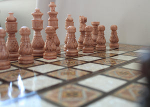 Takkat Syrian Mosaic Backgammon & Chess Board