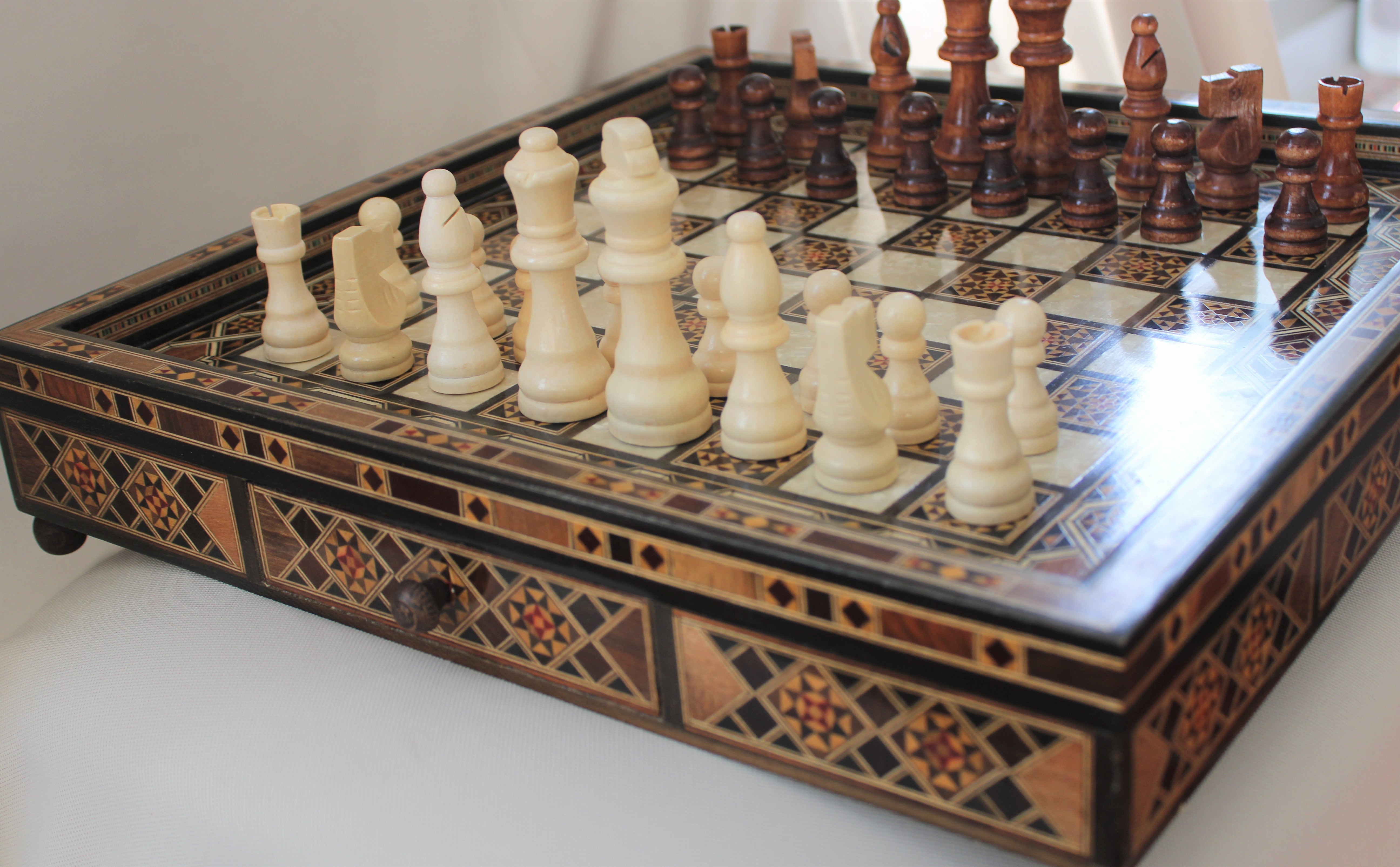 Shah Mosaic Chess Board
