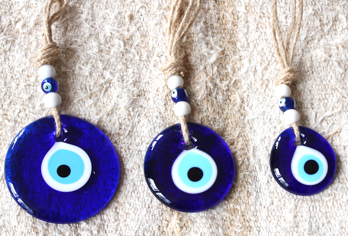 Classic Plain Blue Protection Eye Wall Decor