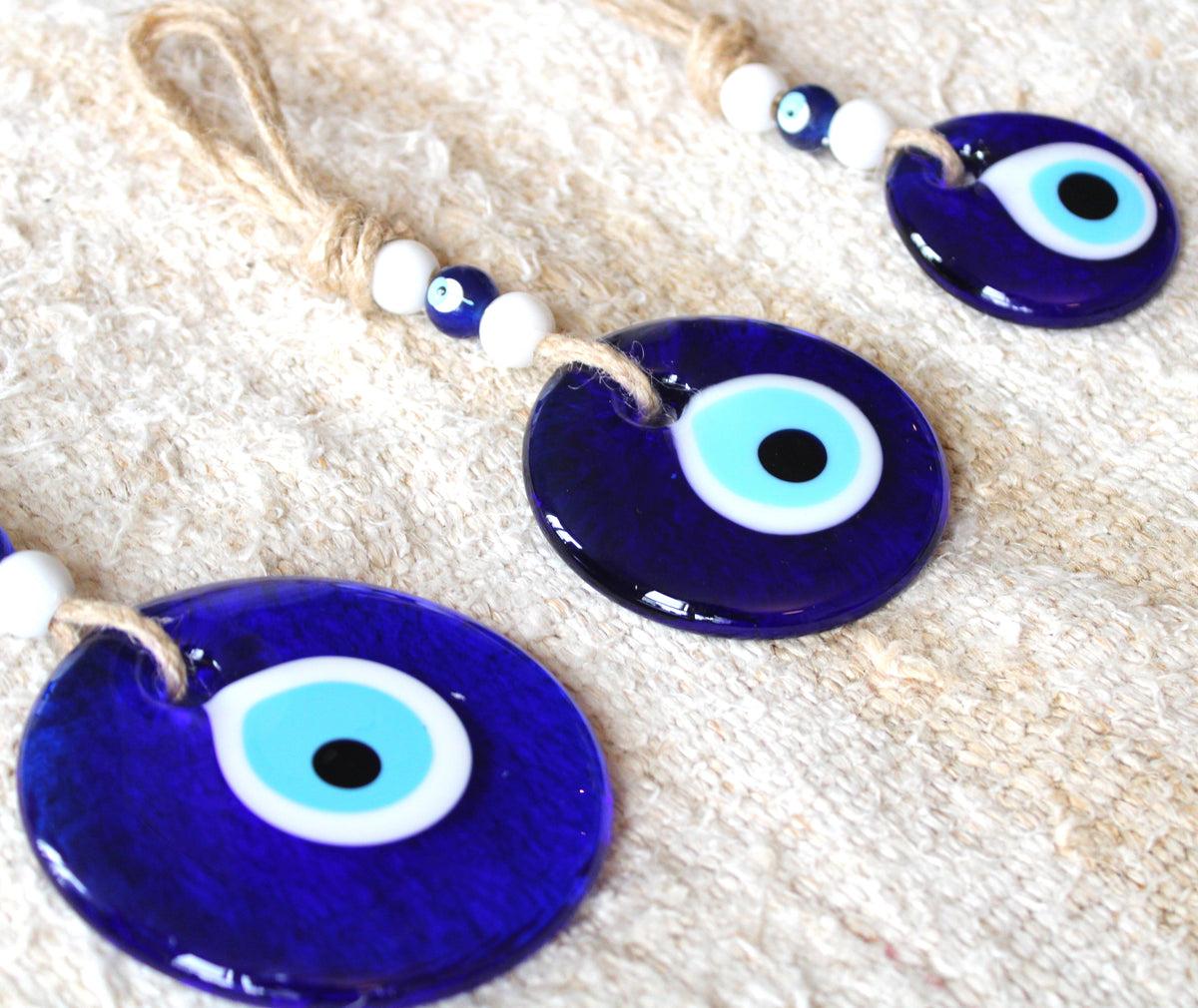 Classic Plain Blue Protection Eye Wall Decor - Soumak Boutique
