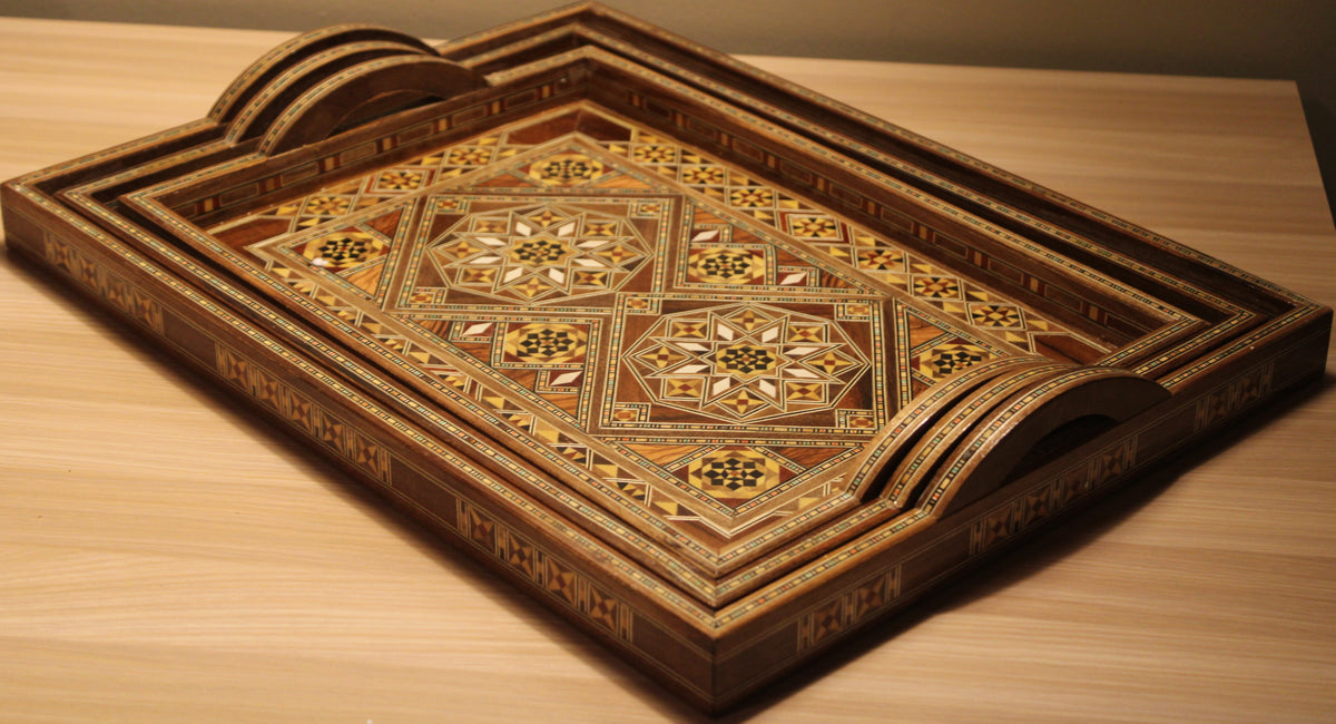 Saha Syrian Mosaic Trays