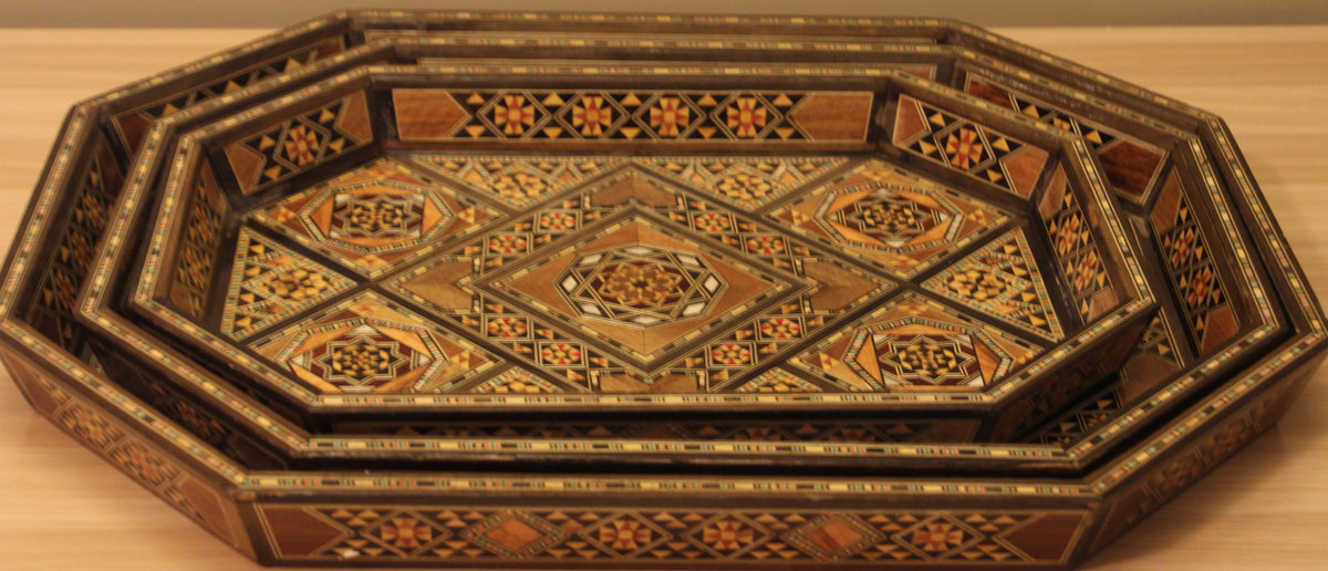 Saha Syrian Mosaic Trays