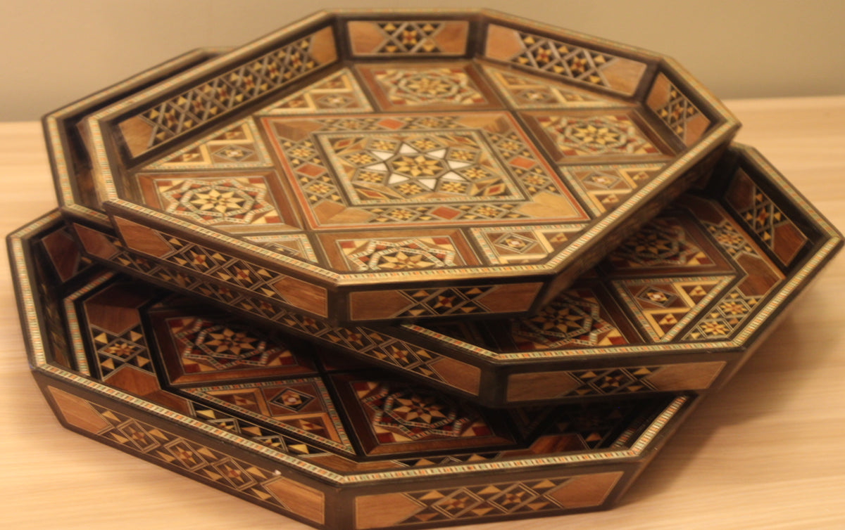 Saha Syrian Mosaic Trays