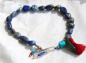 Royal Lapis Lazuli & Turquoise Beads Bracelet