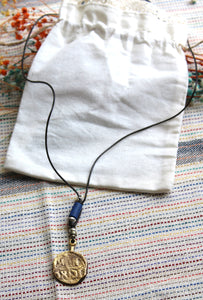 Sahil Lapis Lazuli & Rice Stones Necklace