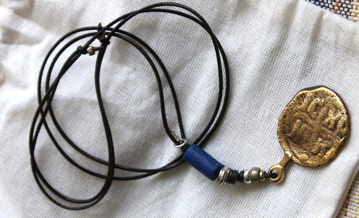 Sahil Lapis Lazuli & Rice Stones Necklace