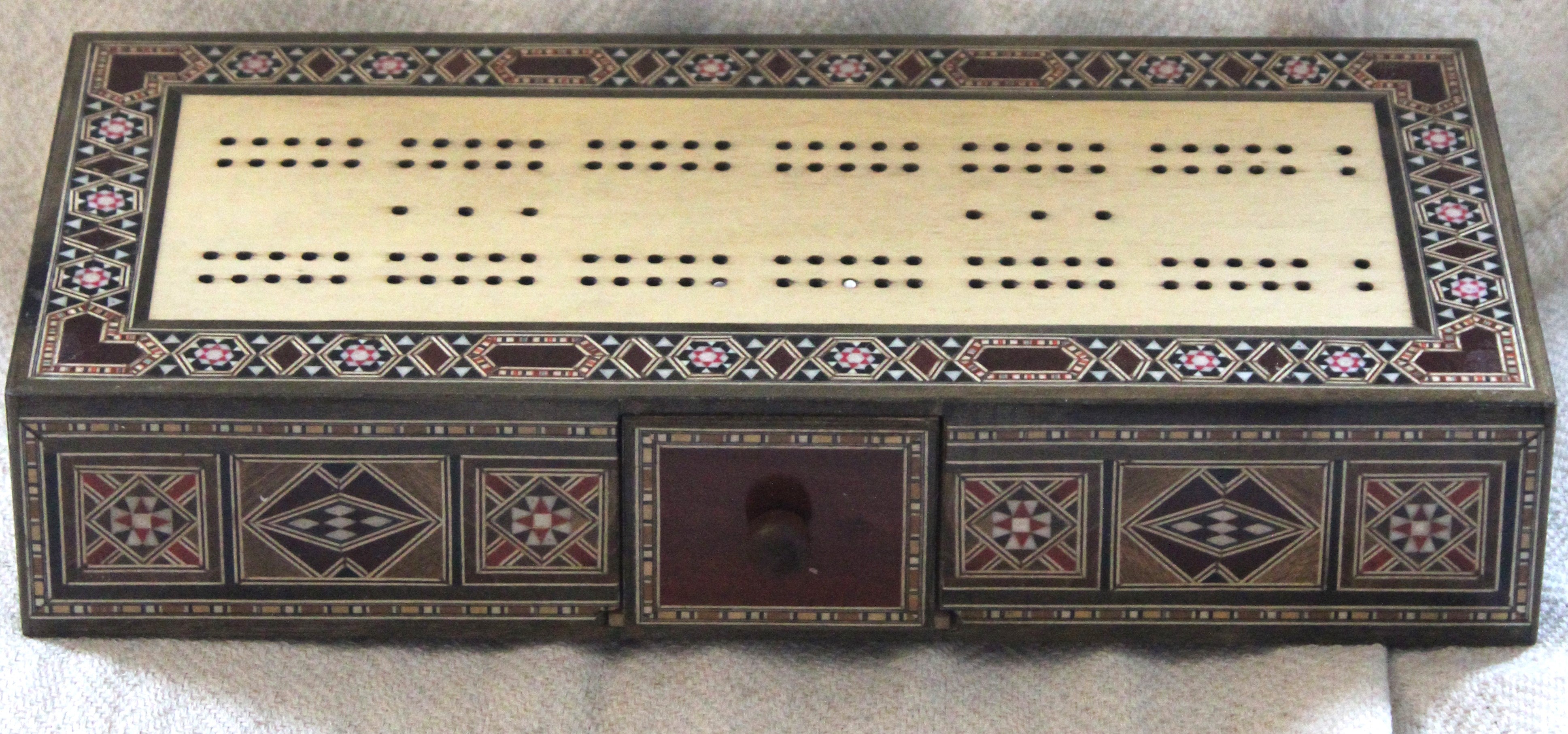 Ghazal Syrian Mosaic Cribbage Board