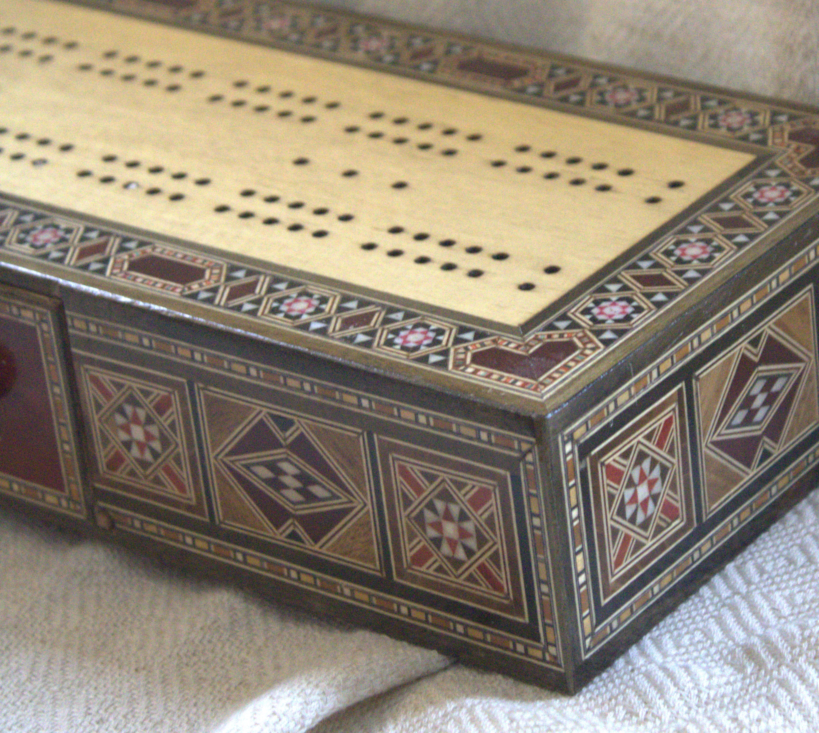 Ghazal Syrian Mosaic Cribbage Board