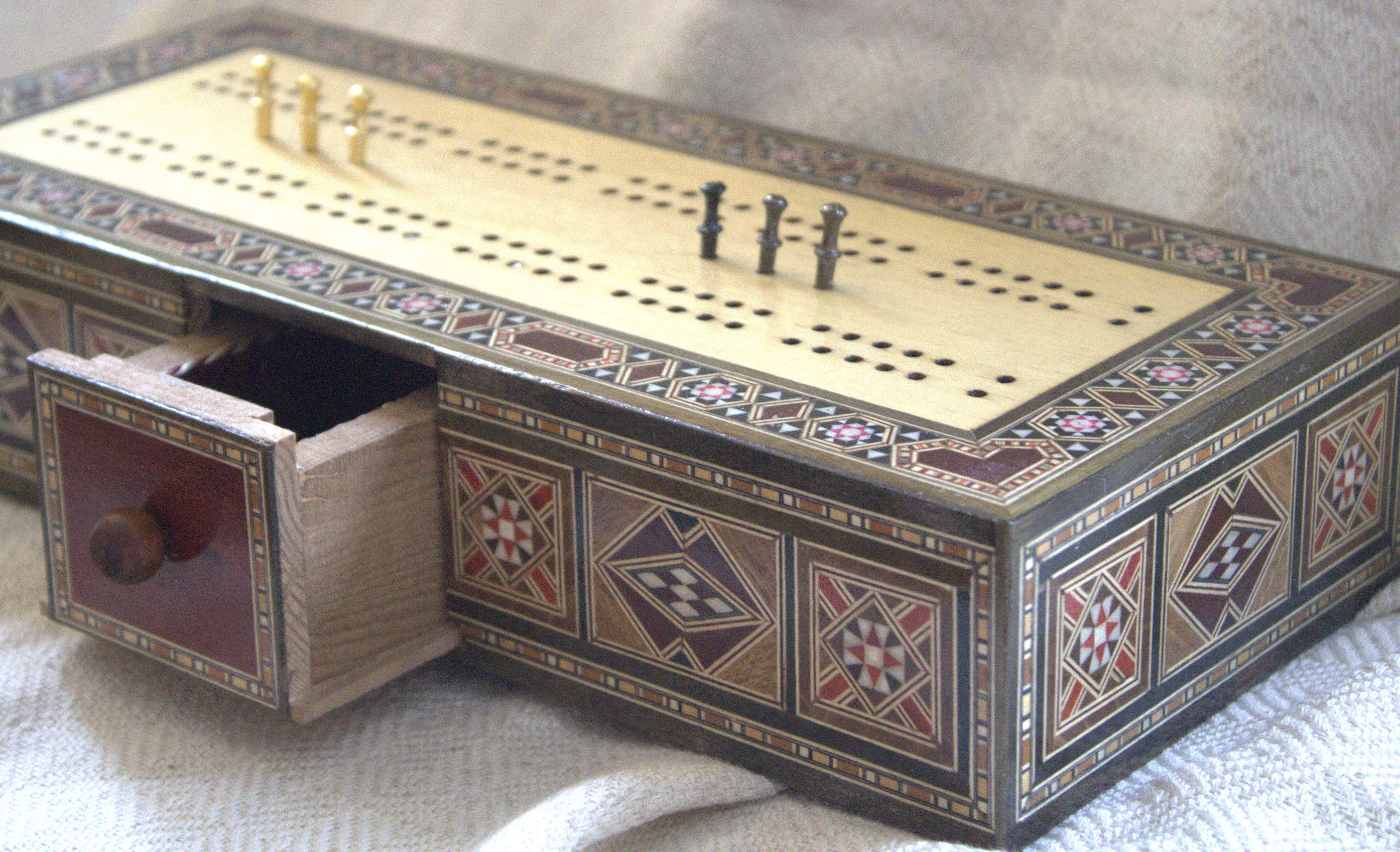 Ghazal Syrian Mosaic Cribbage Board