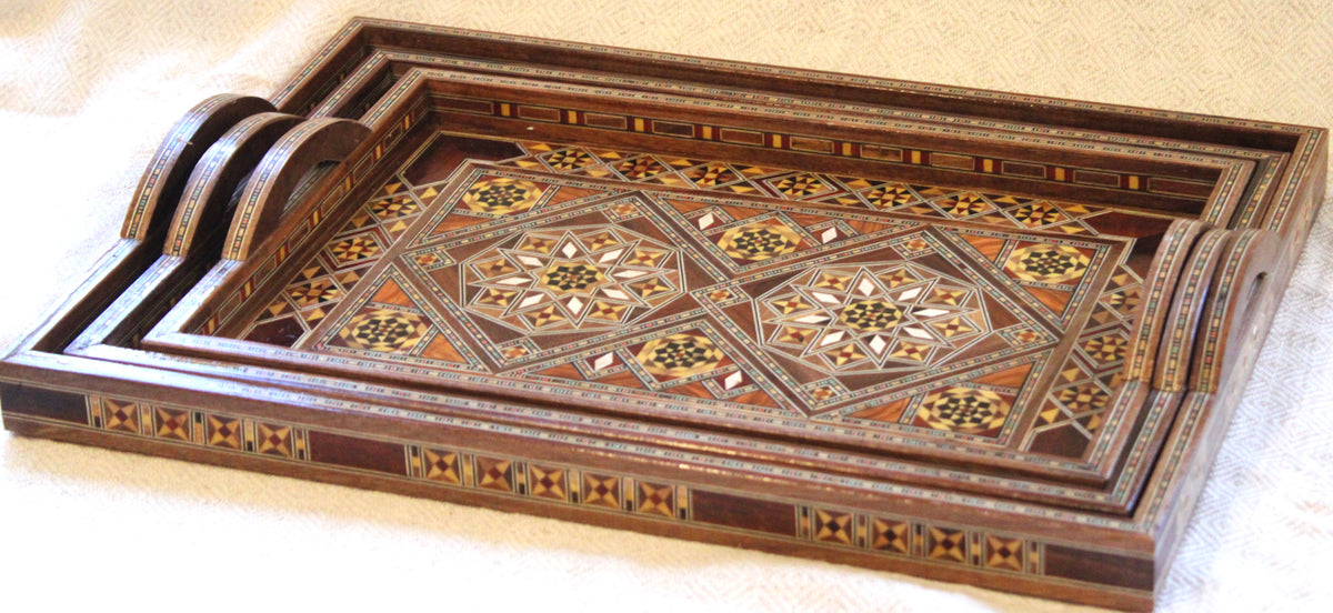 Saha Syrian Mosaic Trays