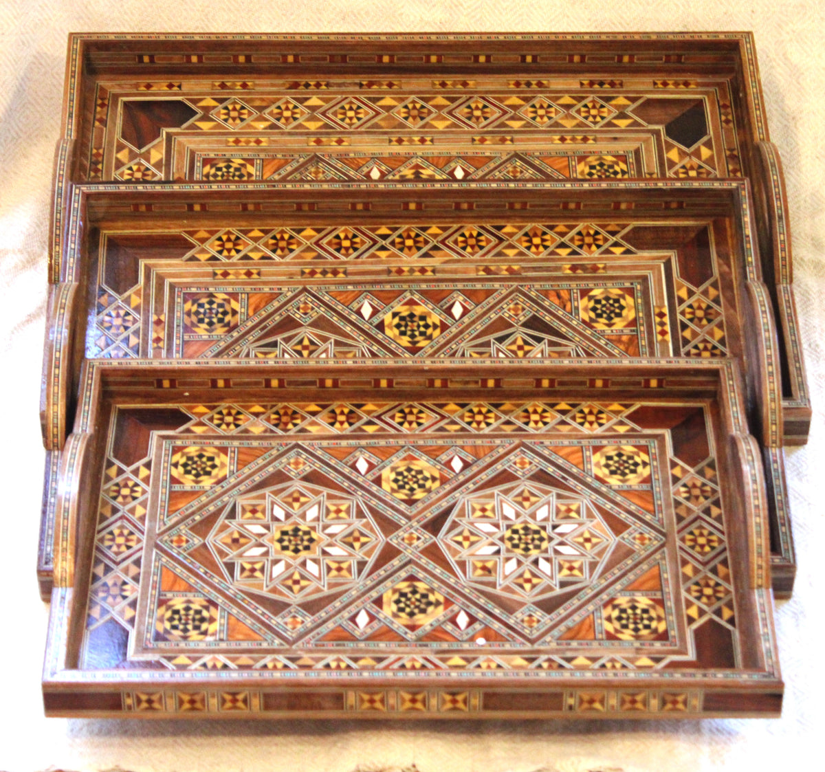 Saha Syrian Mosaic Trays