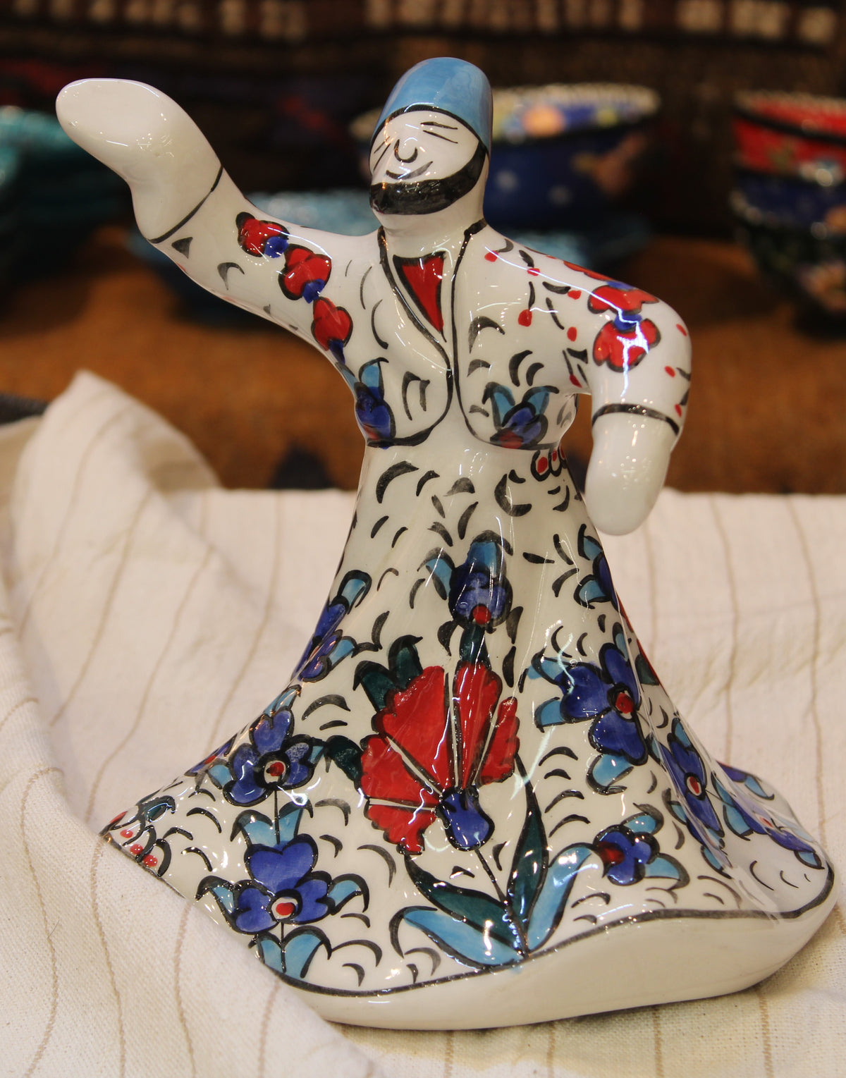 Handmade Handpainted Ceramic Dervish