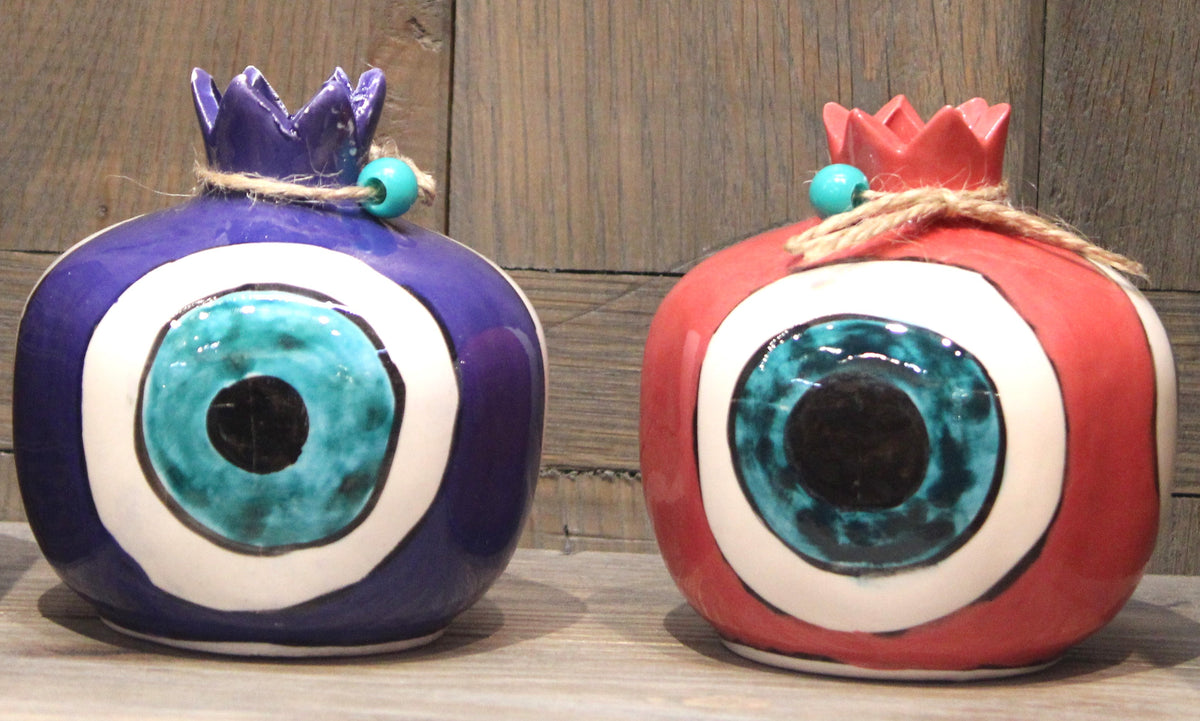 Ceramic Handpainted Pomegranate Table Decor