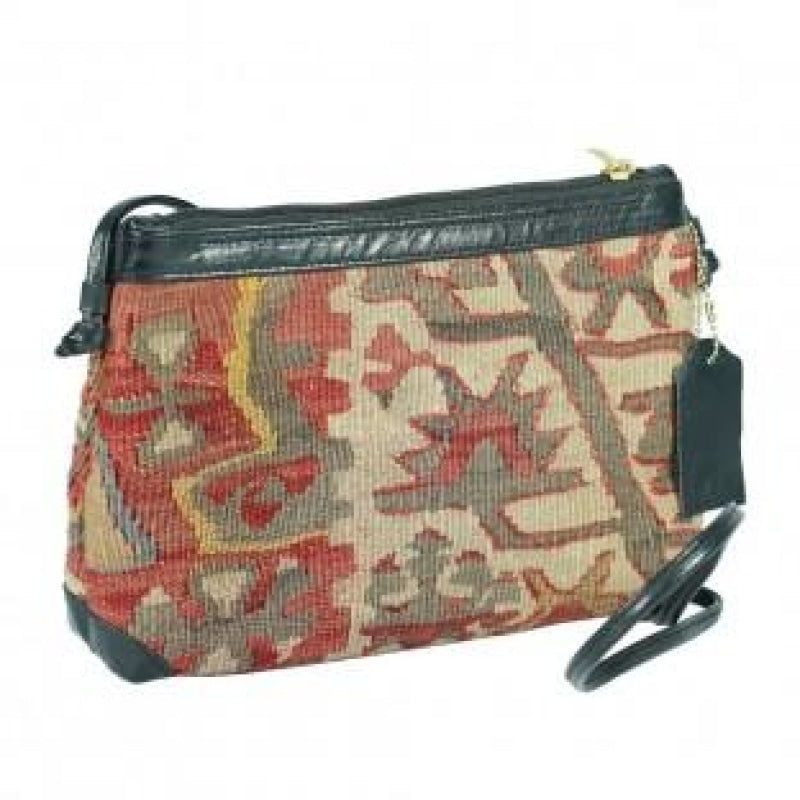 Aeda Kilim Leather Shoulder Bag