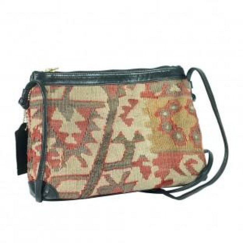 Aeda Kilim Leather Shoulder Bag