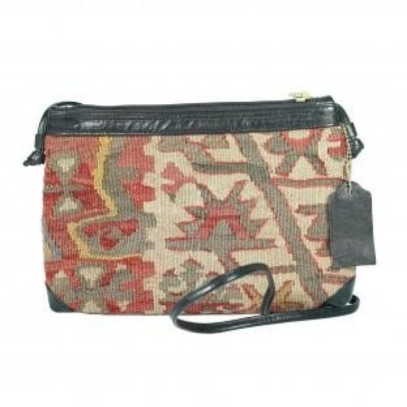 Aeda Kilim Leather Shoulder Bag