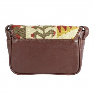 Chicheck Kilim Leather Shoulder Bag - Soumak Boutique