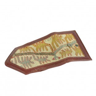 Shawk Kilim Leather Wallet - Soumak Boutique