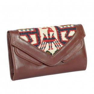 Qalb Soumak Leather Wallet - Soumak Boutique